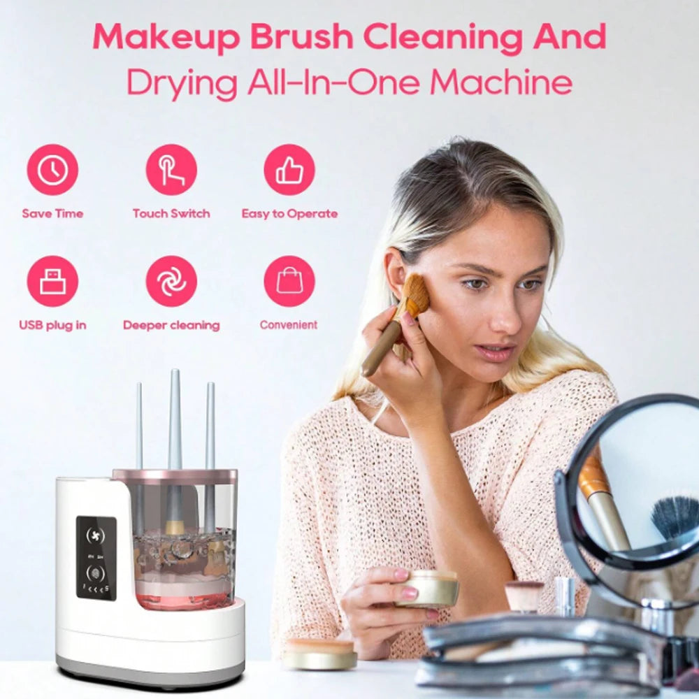 Valentine’s Gift – Electric Makeup Brush Cleaner for Foundation & Brushes