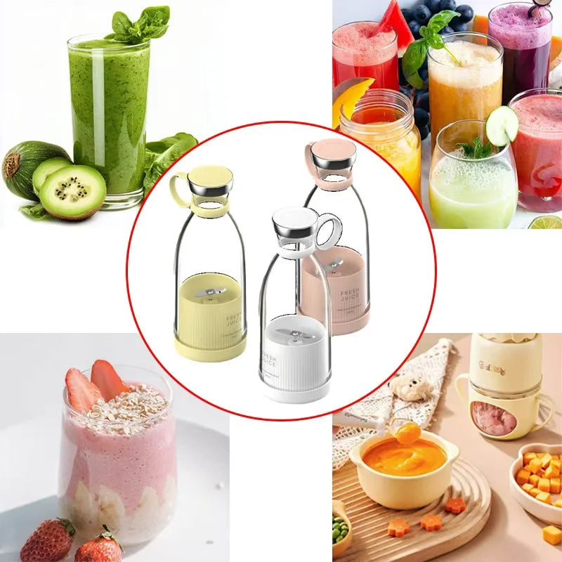 Mini Portable USB Juicer Blender for Fruits & Milkshakes