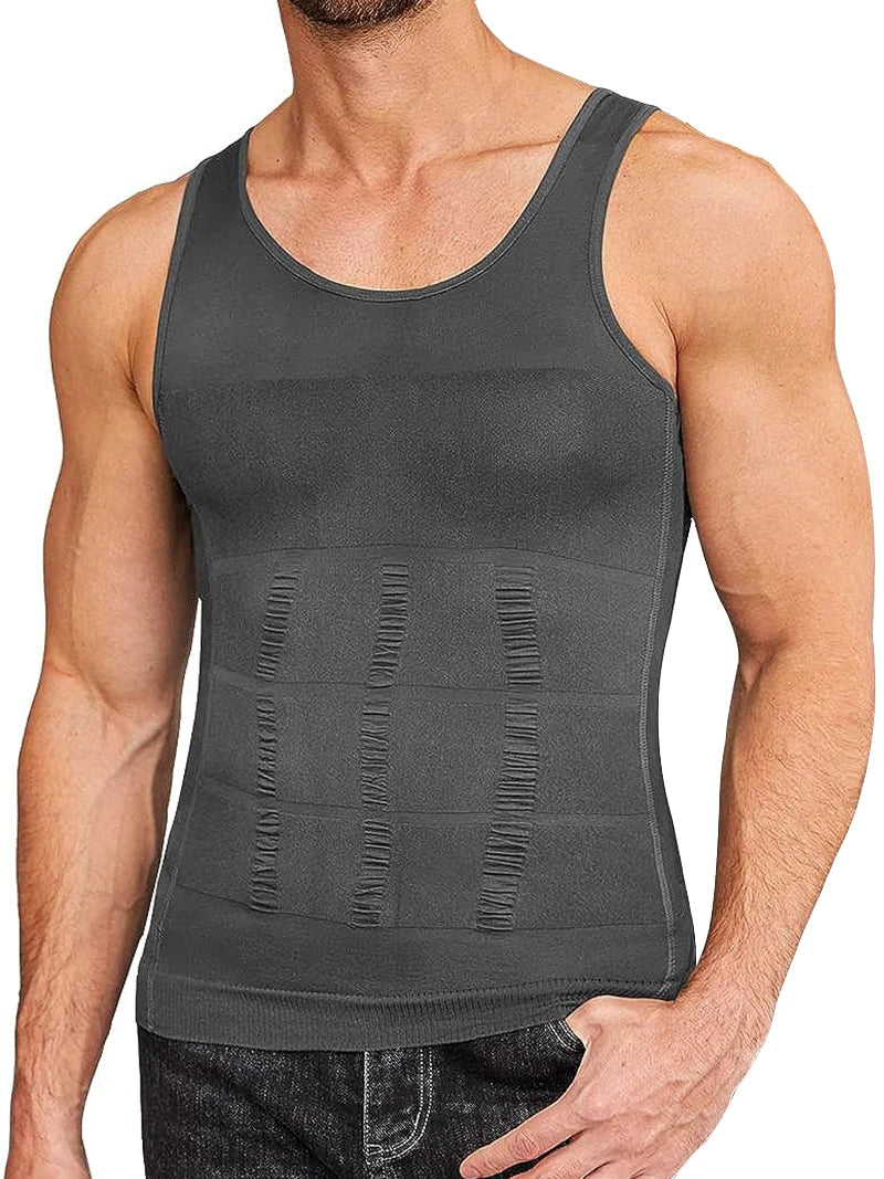 Men's Slimming Body Shaper Vest – Abs Control, Gym Workout, Compression Tank Top, Sleeveless