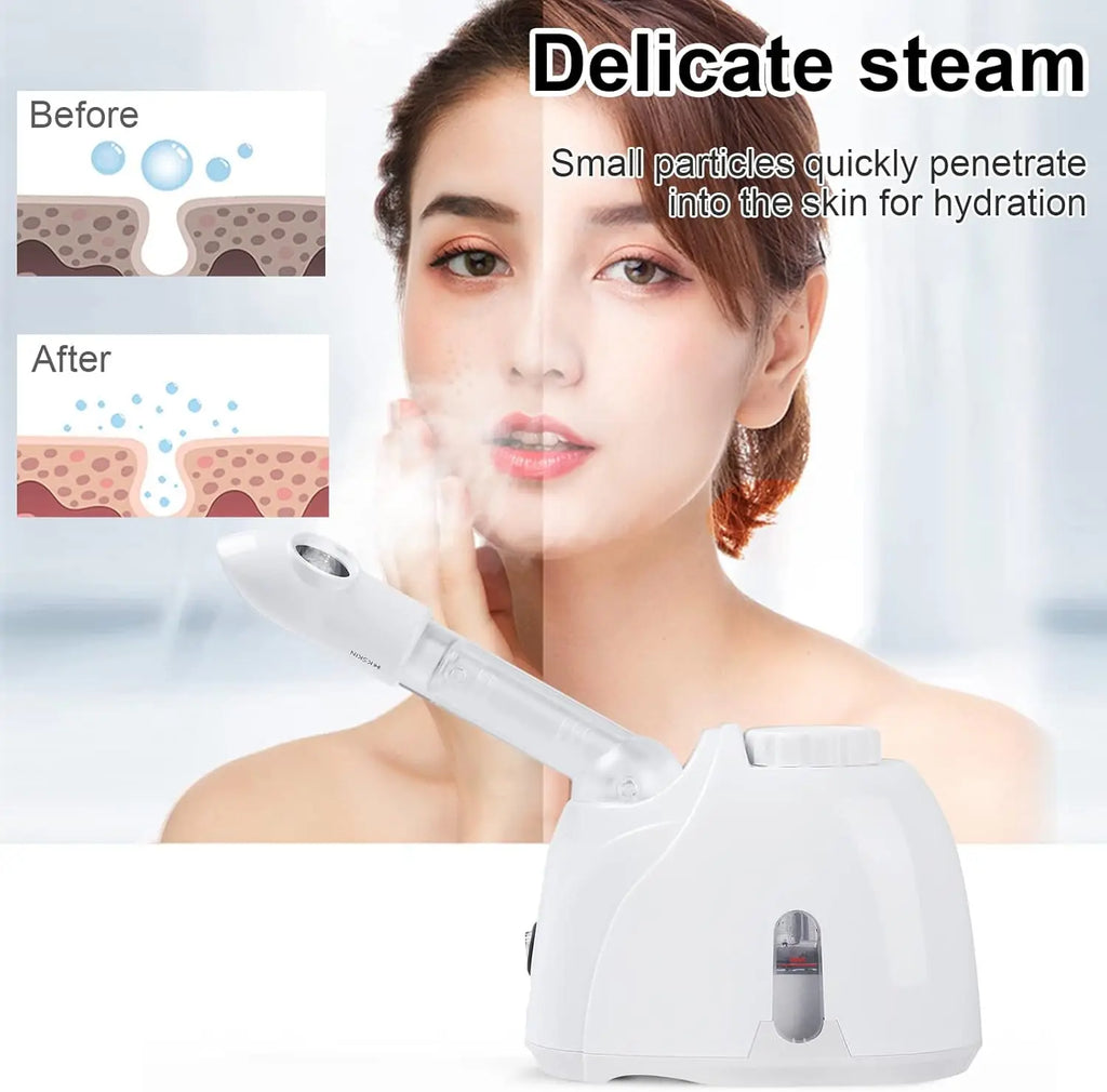 Facial Steamer – Hydrating, Pore-Cleansing with Adjustable Nozzle
