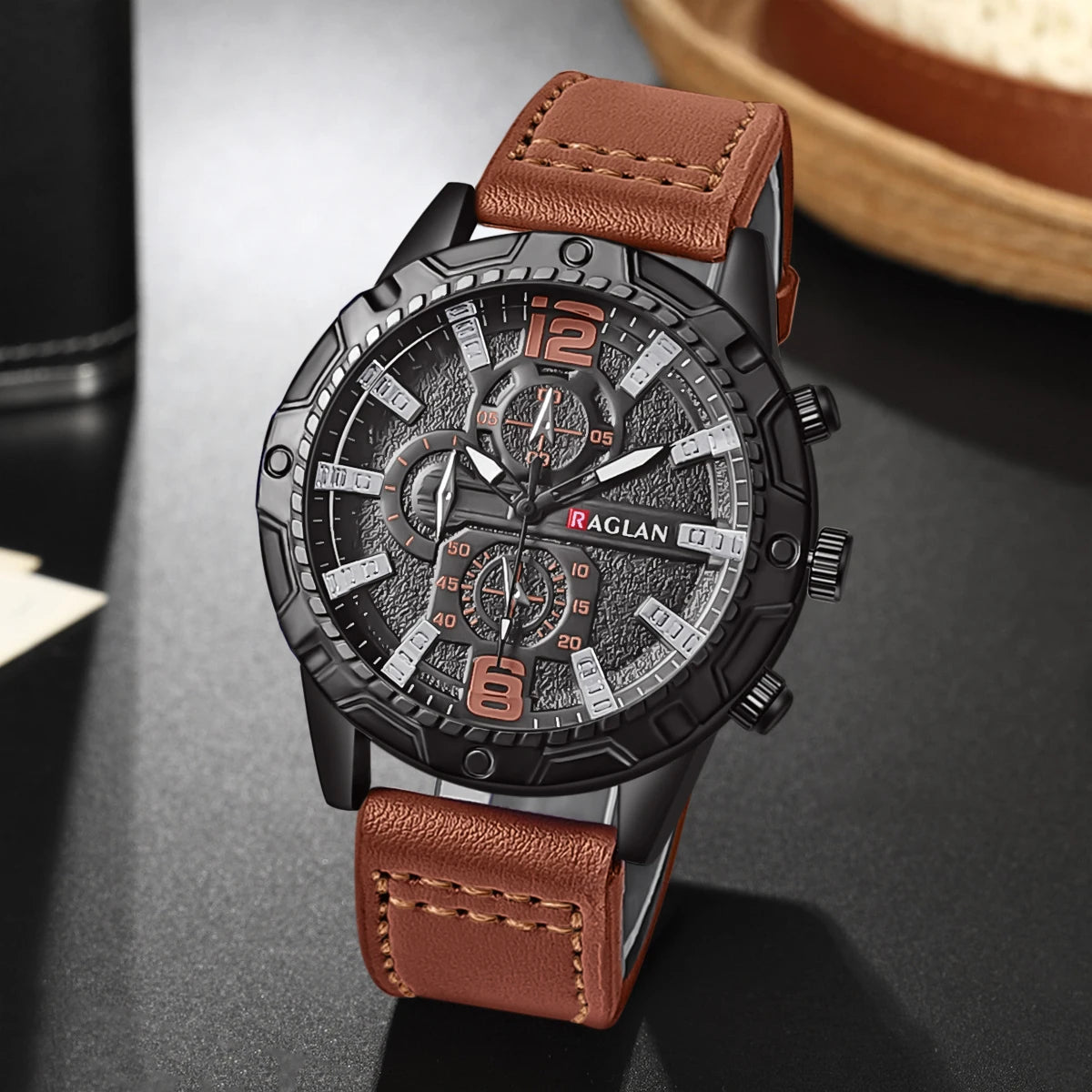 Men's Fashion Watch – Leather Strap, Top Brand, Wristwatch Gift