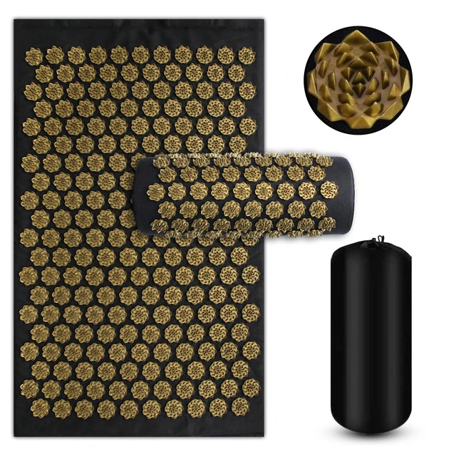 Acupressure Yoga Mat – Kuznetsov Applicator, Spikes Cushion, Foot & Body Massage