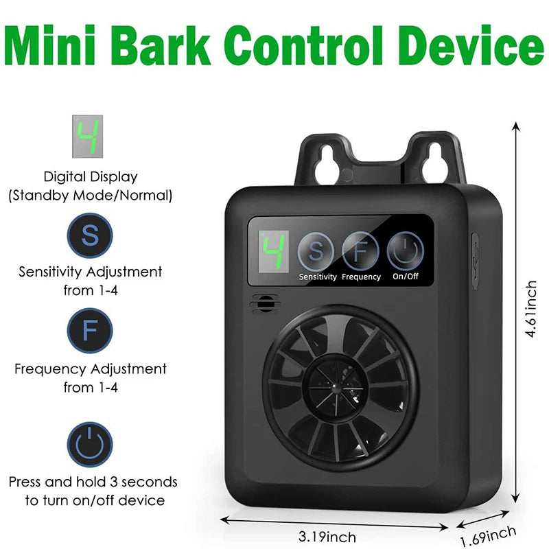 Ultrasonic Dog Repeller – Automatic Bark Control & Training Device