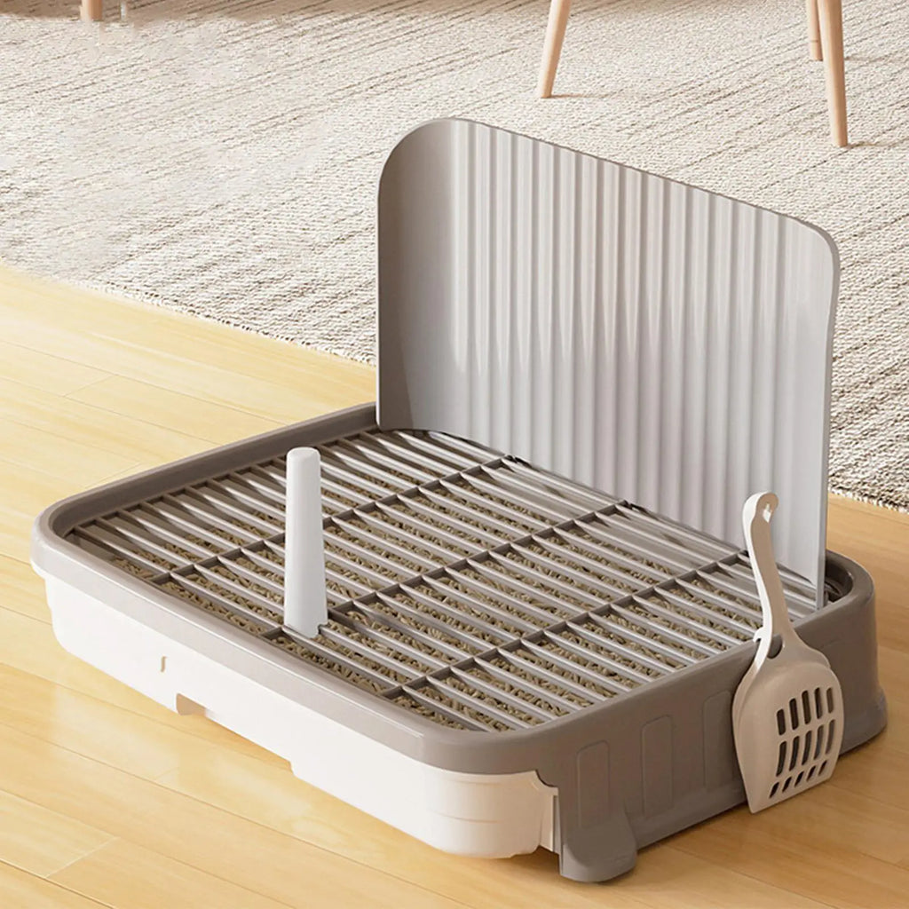 Dog Potty Training Tray – Puppy Pee Pad Holder, Mesh Toilet for Small Pets