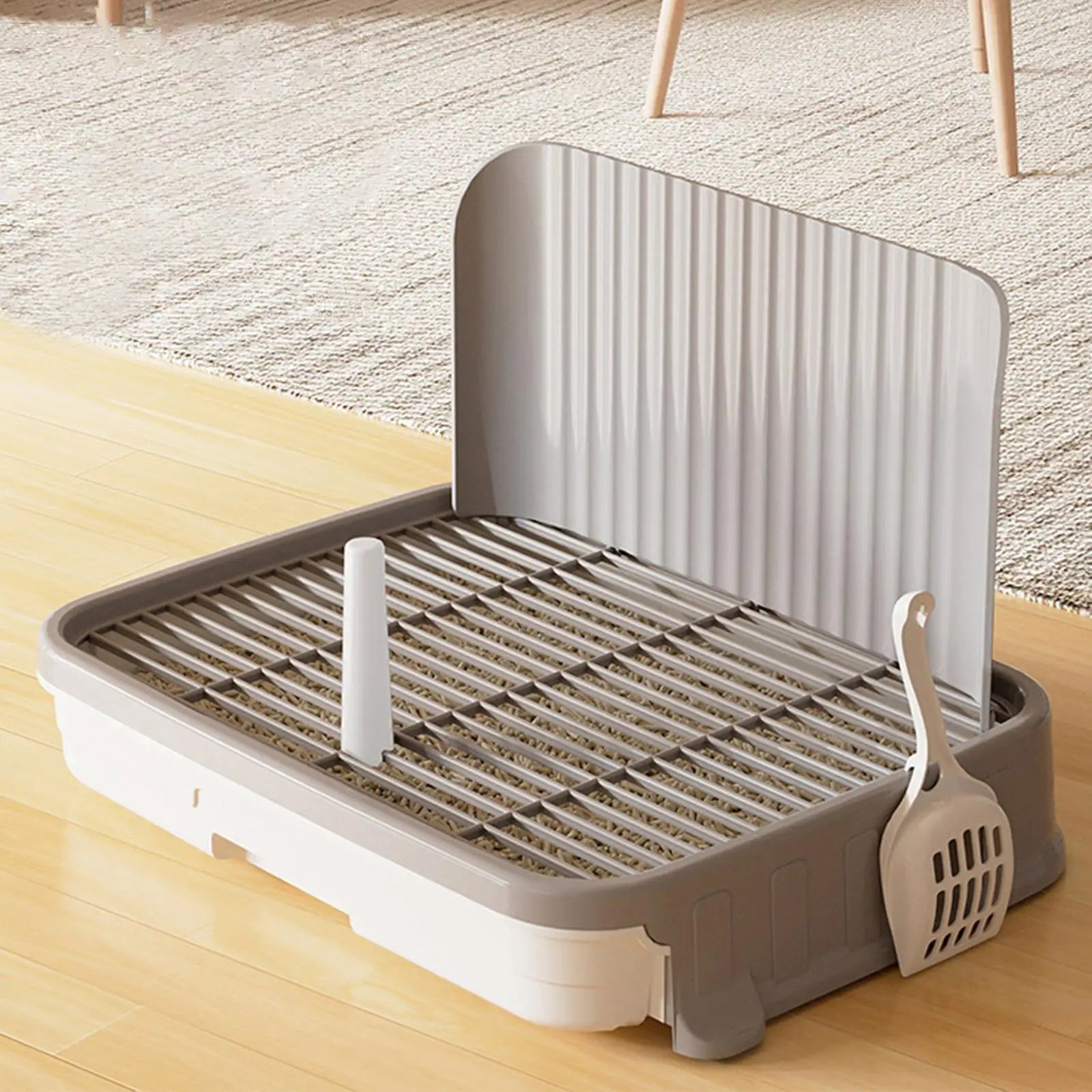 Dog Potty Training Tray – Puppy Pee Pad Holder, Mesh Toilet for Small Pets