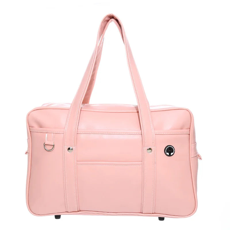 Japanese JK Student PU Schoolbag – Cosplay Waterproof One-Shoulder Messenger Bag for Girls