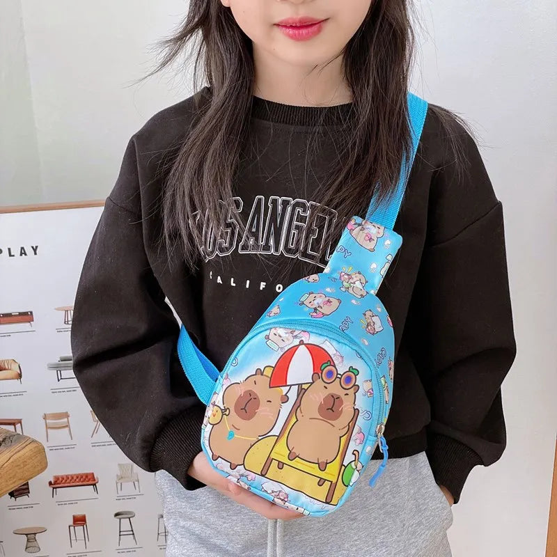 Capybara Plush Shoulder Bag – Mini Messenger/Coin Purse for Kids
