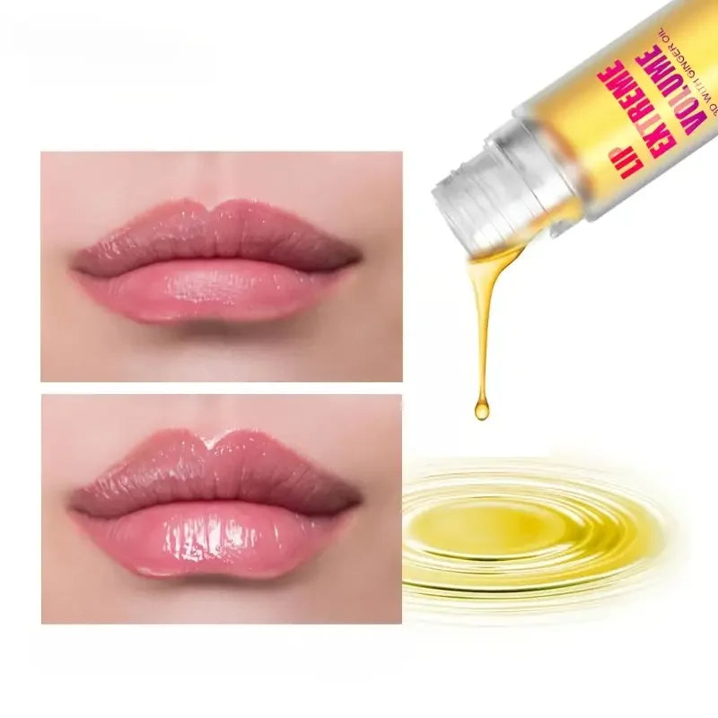 Ginger & Mint Lip Plumper – Volumizing Serum, Smooth, Fuller Lips