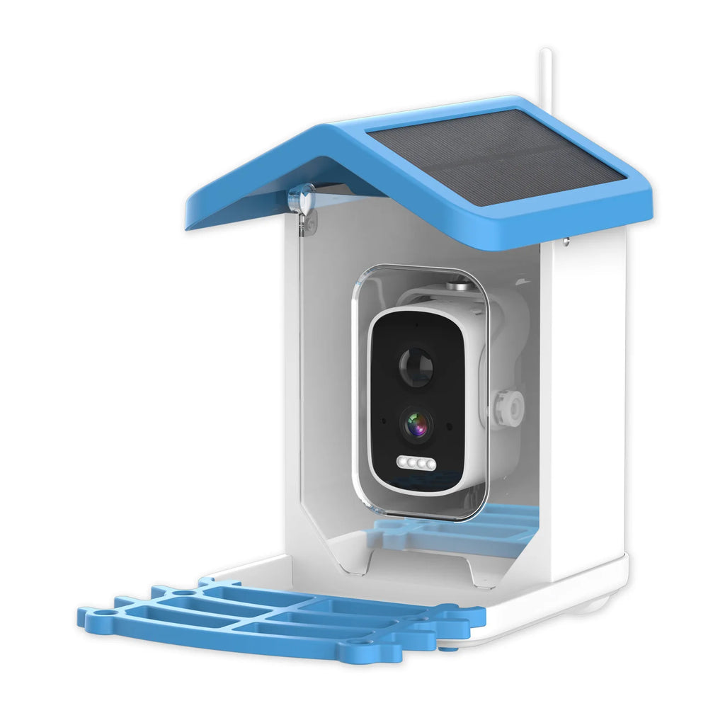 Smart Bird Feeder with Camera – 2K HD, AI Bird Identification, Solar Powered