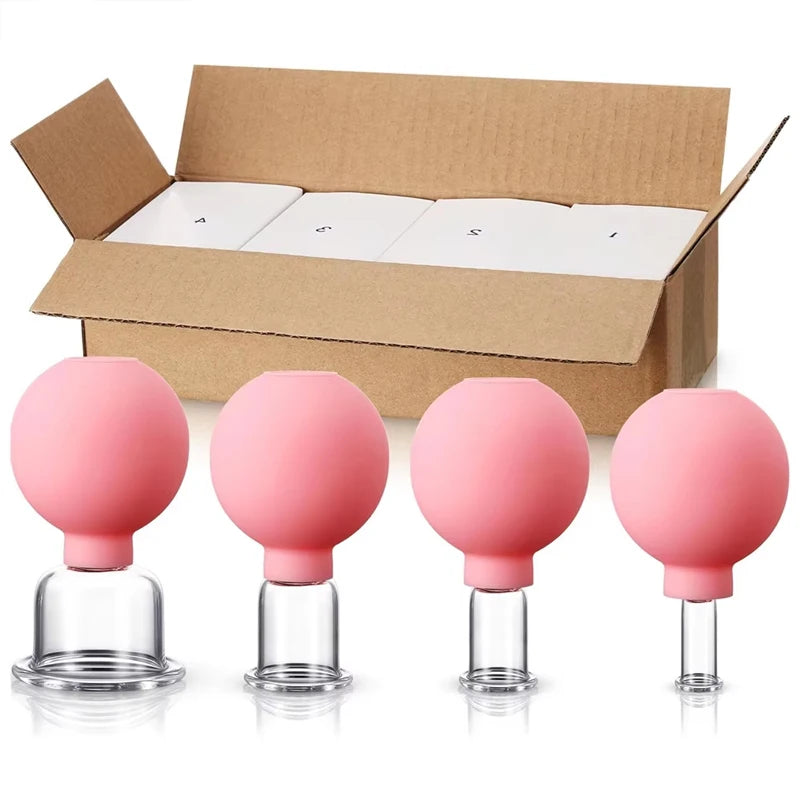 Rubber Face Cupping Massager – Skin Lifting, Anti-Wrinkle & Anti-Cellulite, Facial Therapy Tool
