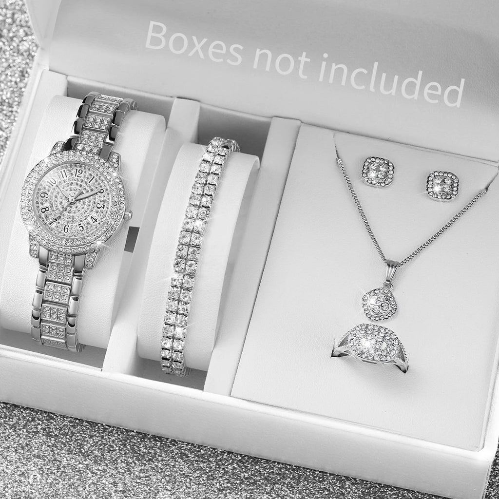 Luxe Doré – 6-Piece Diamond Watch Set