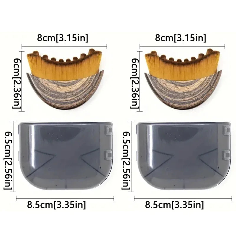 1–3PCS Multifunctional Body Contour Brush – Lymphatic Massage, Face & Neck, Concealer Application