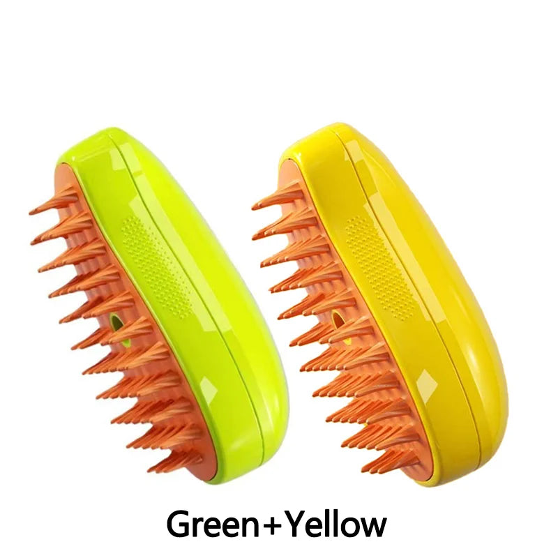 Cat & Dog Steam Brush – 3-in-1 Electric Grooming, Sprayer & Massage Comb
