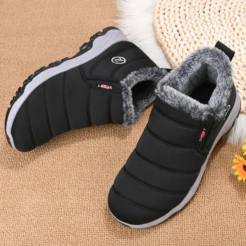 Women’s Winter Fleece-Lined Warm Cotton Shoes