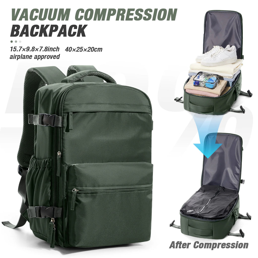 Travel Vacuum Storage Backpack – Compressed Clothes Bag