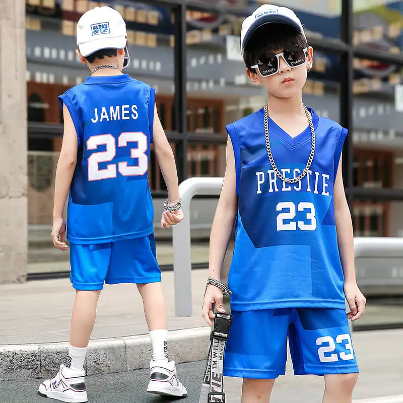 Kids Basketball Jersey – Quick-Drying, Team Training Uniform, Boys & Girls Sportswear