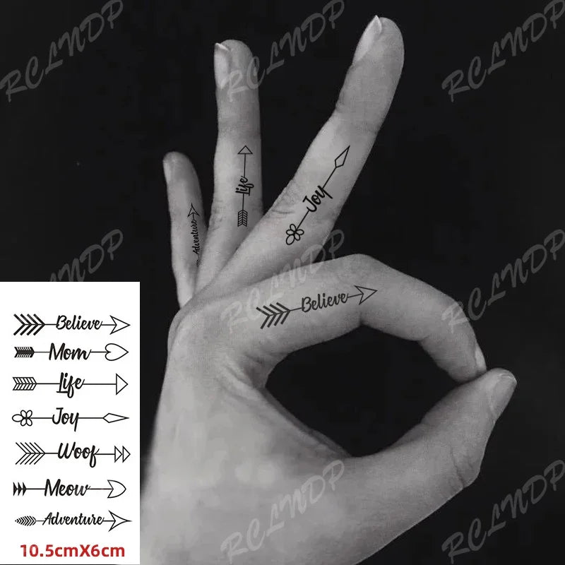 Waterproof Temporary Tattoo – Heartbeat Line, Small, Body Art for Women & Girls