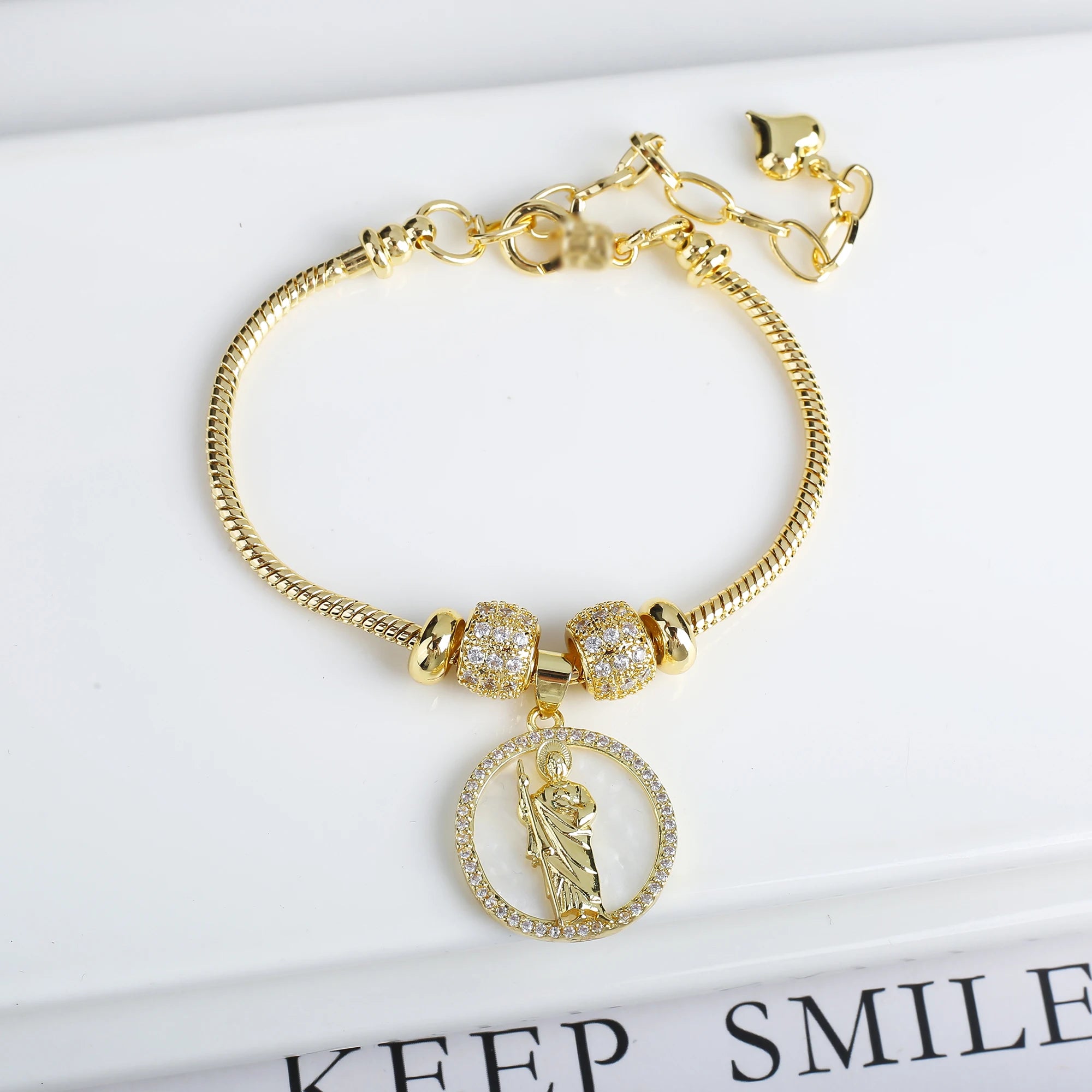 5-Leaf Clover Woven Chain Bracelet – Women’s Luxury Jewelry