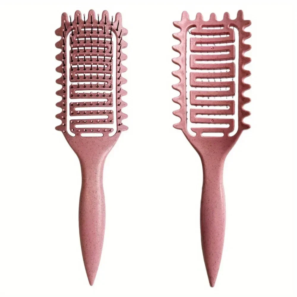 Curl Define Styling Brush – Hollow, Detangling, Wet & Curly Hair, Curls Shaping Tool