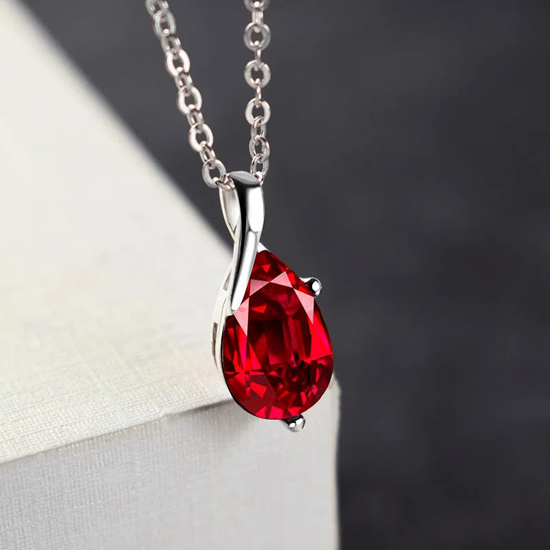 Larmes d’Ange – S925 Crystal Pendant Necklace