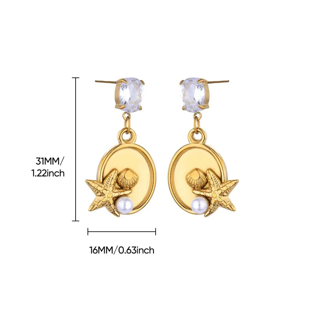 Étoile de Mer – Vintage Starfish Stud Earrings