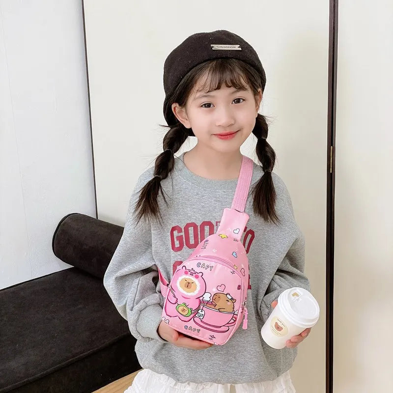 Capybara Plush Shoulder Bag – Mini Messenger/Coin Purse for Kids