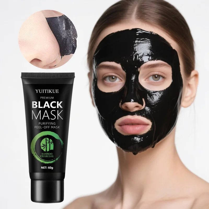 Bamboo Charcoal Blackhead Mask – Tear-Off, Oil Control