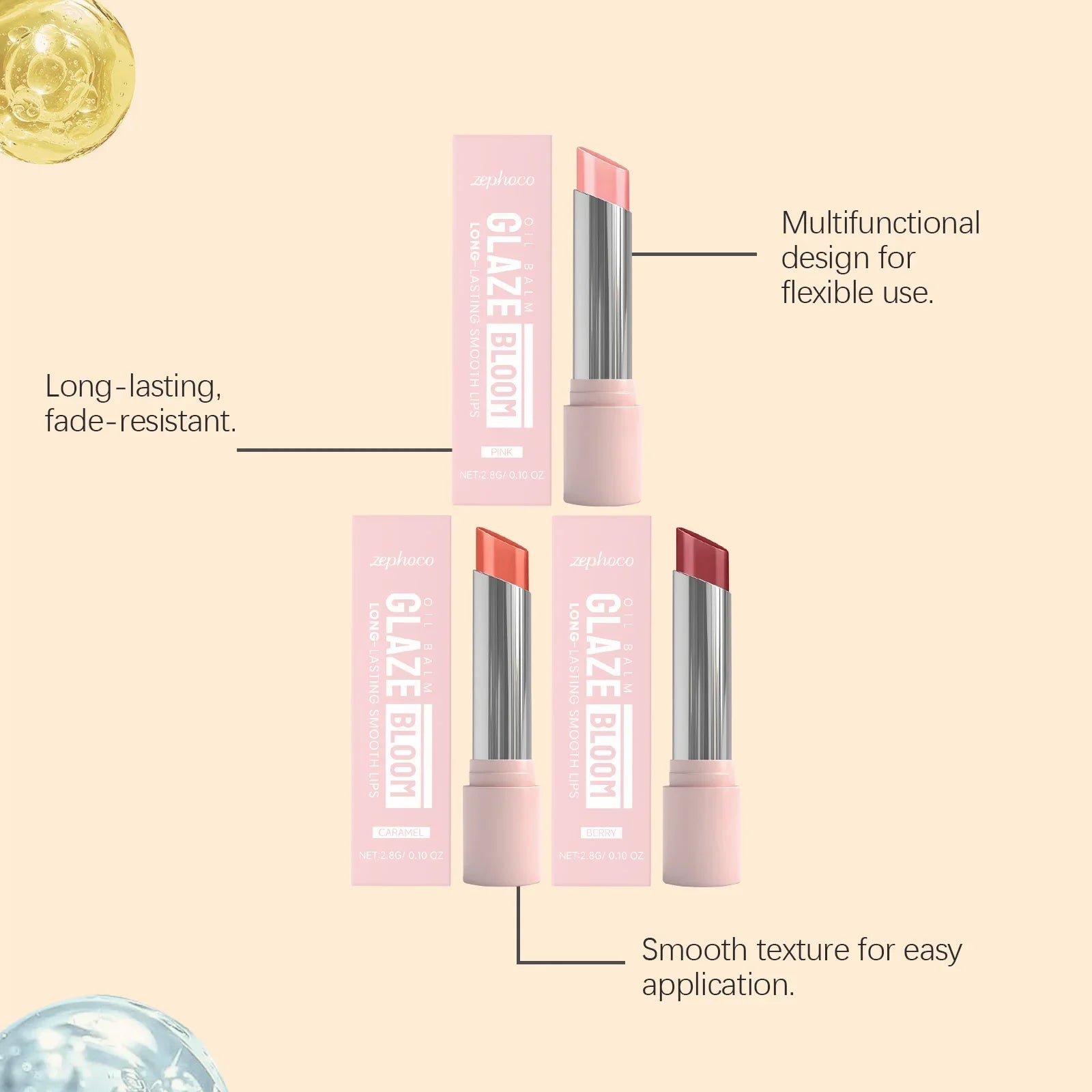 Pink Lip Balm – Hydrating, Moisturizing, Plumping, Nourishing Daily Lip Care