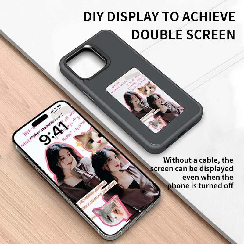 E-Ink NFC DIY Phone Case for iPhone 15/16/17 Pro Max