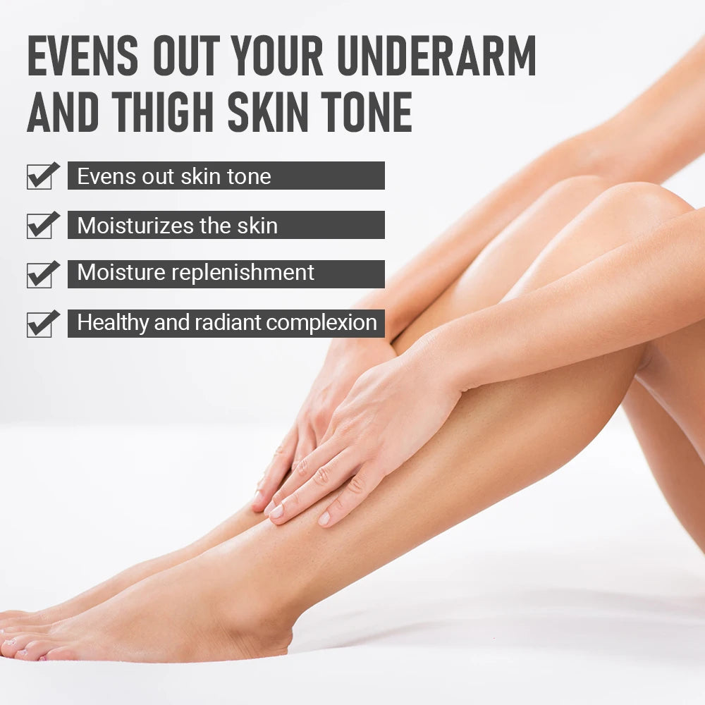 Inner Thigh & Underarm Whitening Cream – Dark Spot & Melanin Remover, Skin Brightening Essence