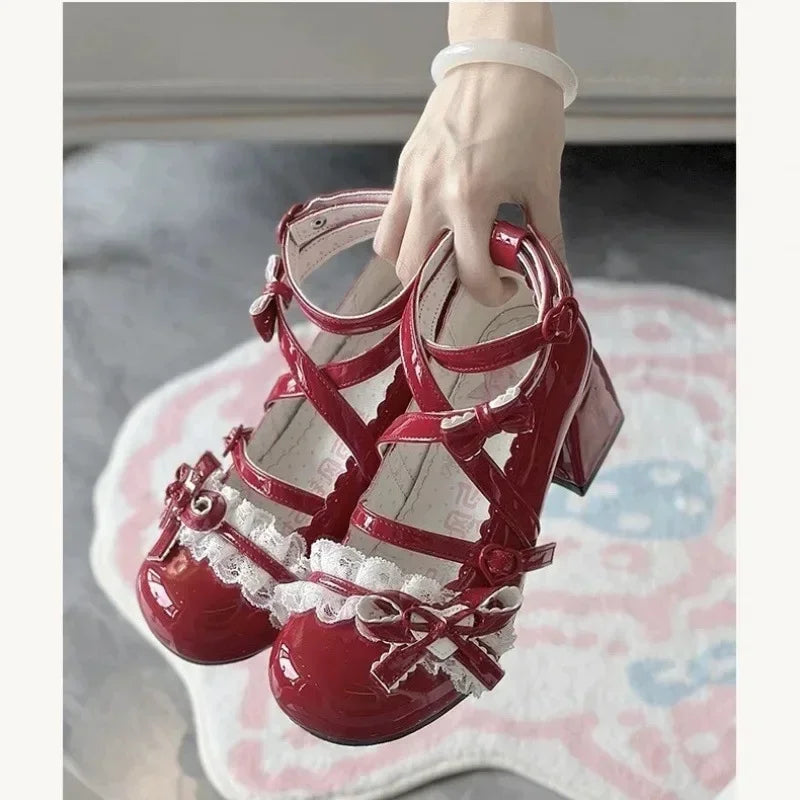 Lolita Mary Jane Bow High Heels – 2025 Women's Princess Pumps