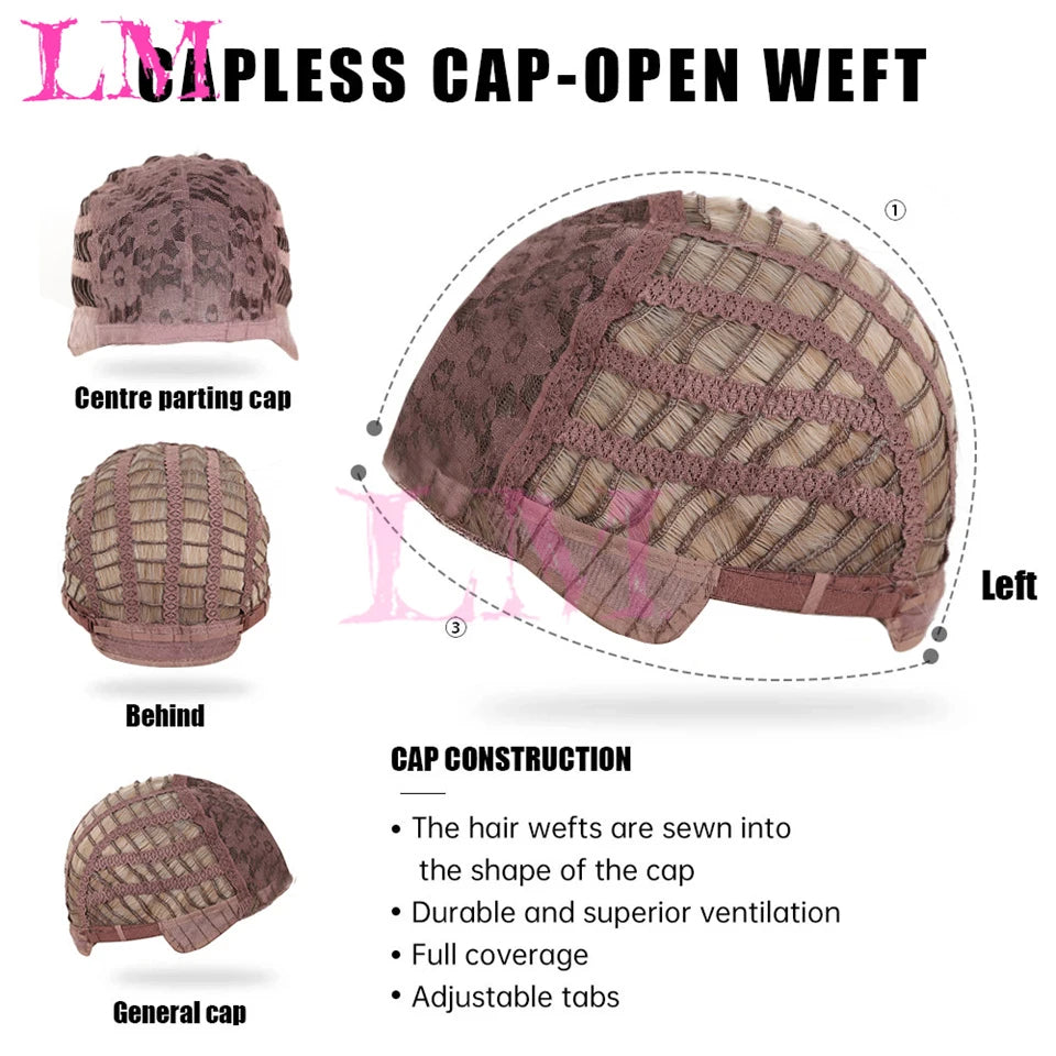 LM Cosplay Wig – 24" Long, Straight Pink, Bangs, Heat-Resistant