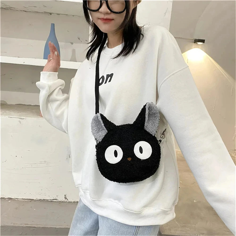 Japanese Kawaii Cartoon Plush Crossbody Bag – Small Shoulder Bag for Women