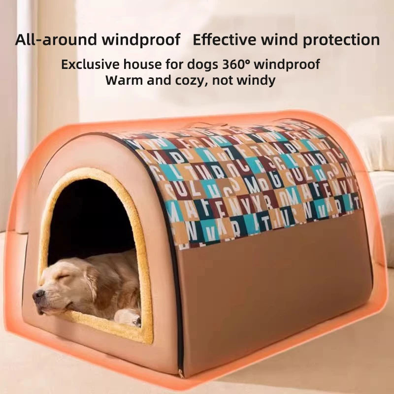 Dog Kennel – Large, Winter Warm, Removable, Four Seasons Use, Golden Retriever & Pets