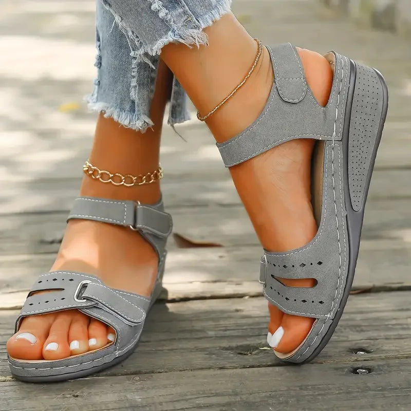 Women's Soft Slip-On Sandals – Open Toe Walking & Party Footwear