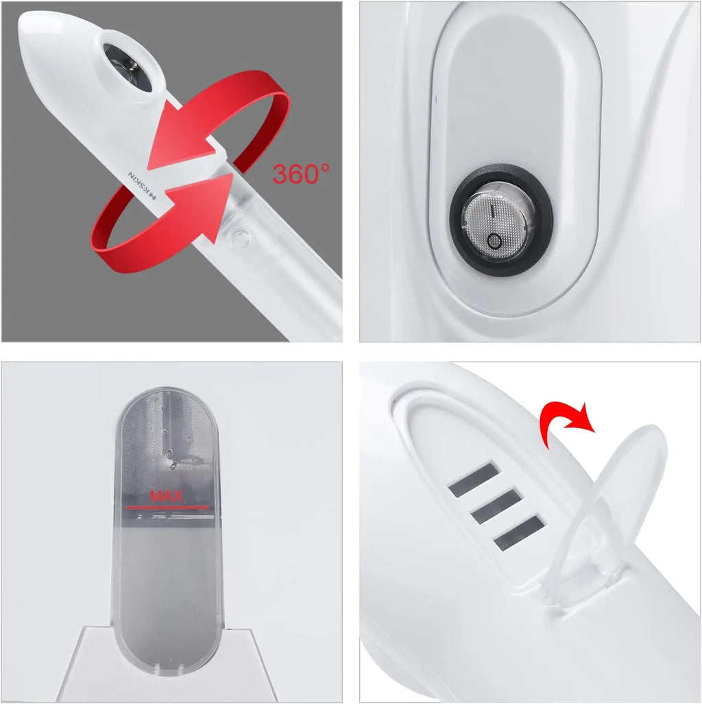 Facial Steamer – Hydrating, Pore-Cleansing with Adjustable Nozzle
