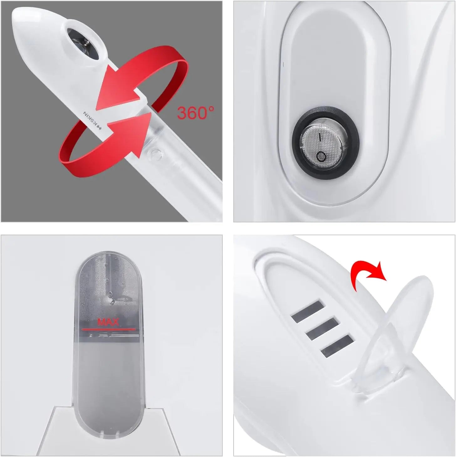 Facial Steamer – Hydrating, Pore-Cleansing with Adjustable Nozzle