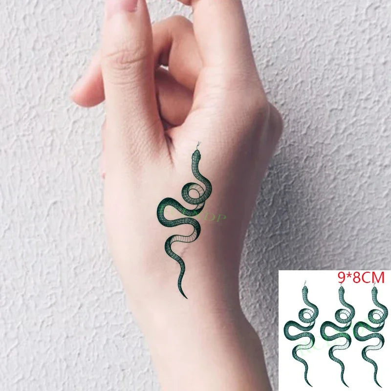 Waterproof Temporary Tattoo – Heartbeat Line, Small, Body Art for Women & Girls