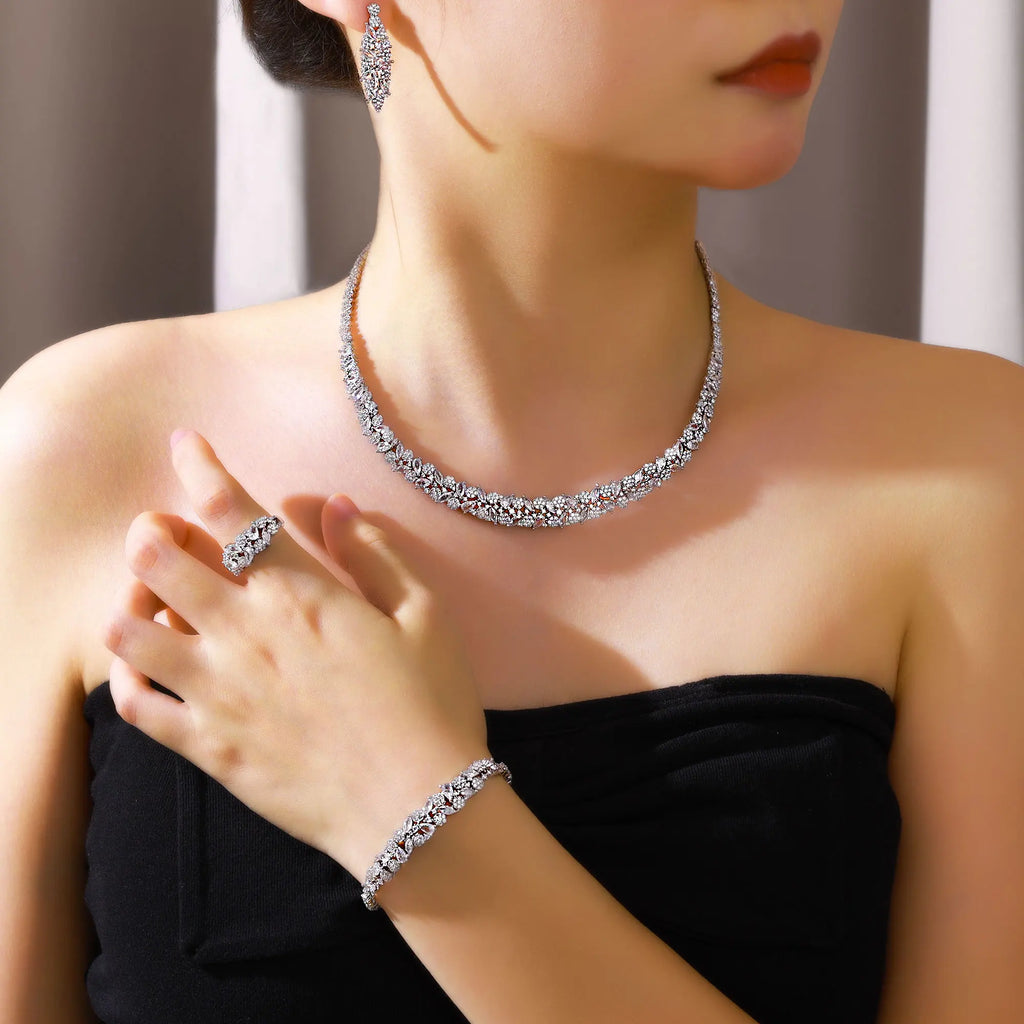 Best Selling 4-Piece Bridal Wedding Jewelry Set