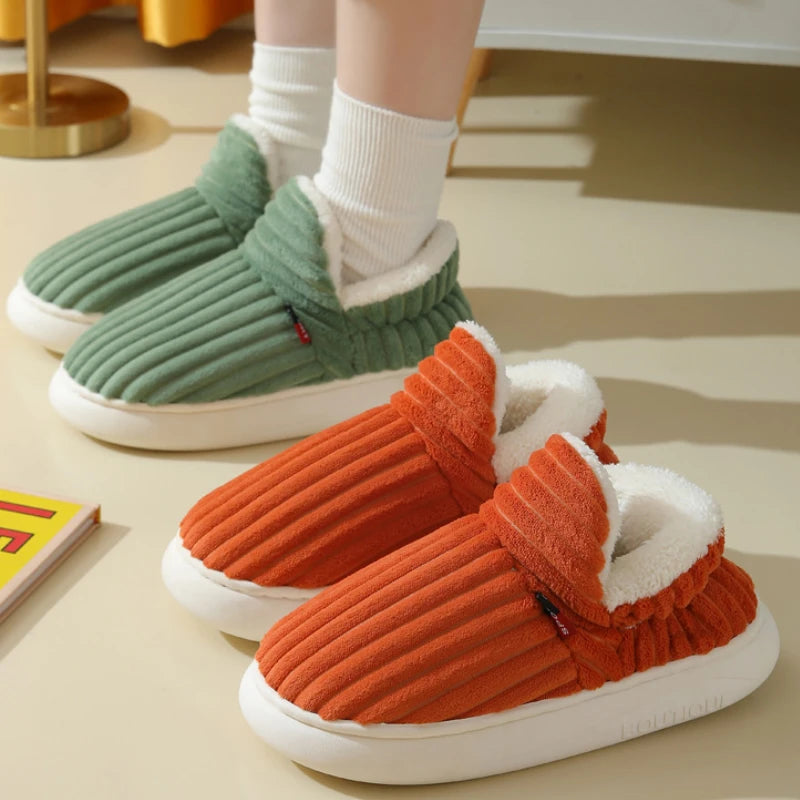 Pallene Furry Winter Slippers – Cozy Indoor Plush Shoes for Women & Men