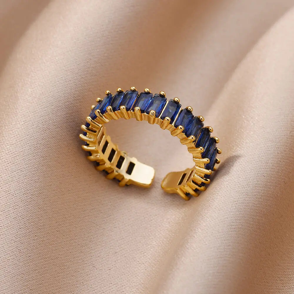 Gold Color Turkish Evil Eye Ring for Women