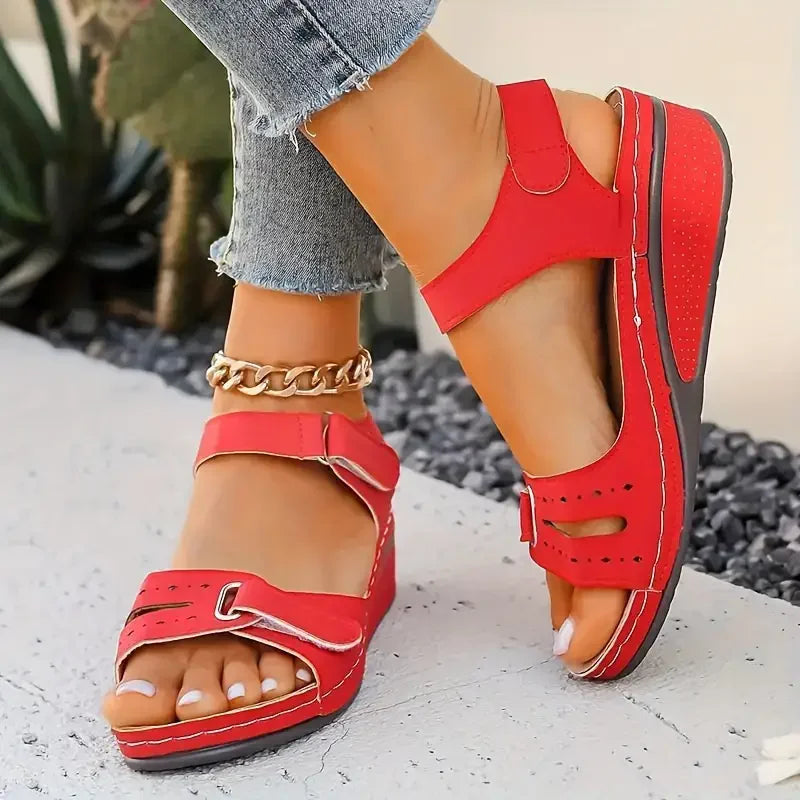 Women's Soft Slip-On Sandals – Open Toe Walking & Party Footwear