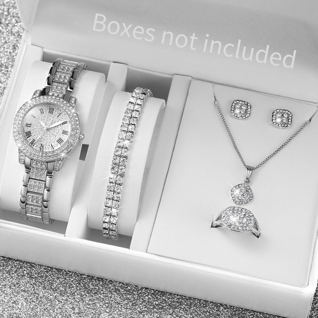 Luxe Doré – 6-Piece Diamond Watch Set