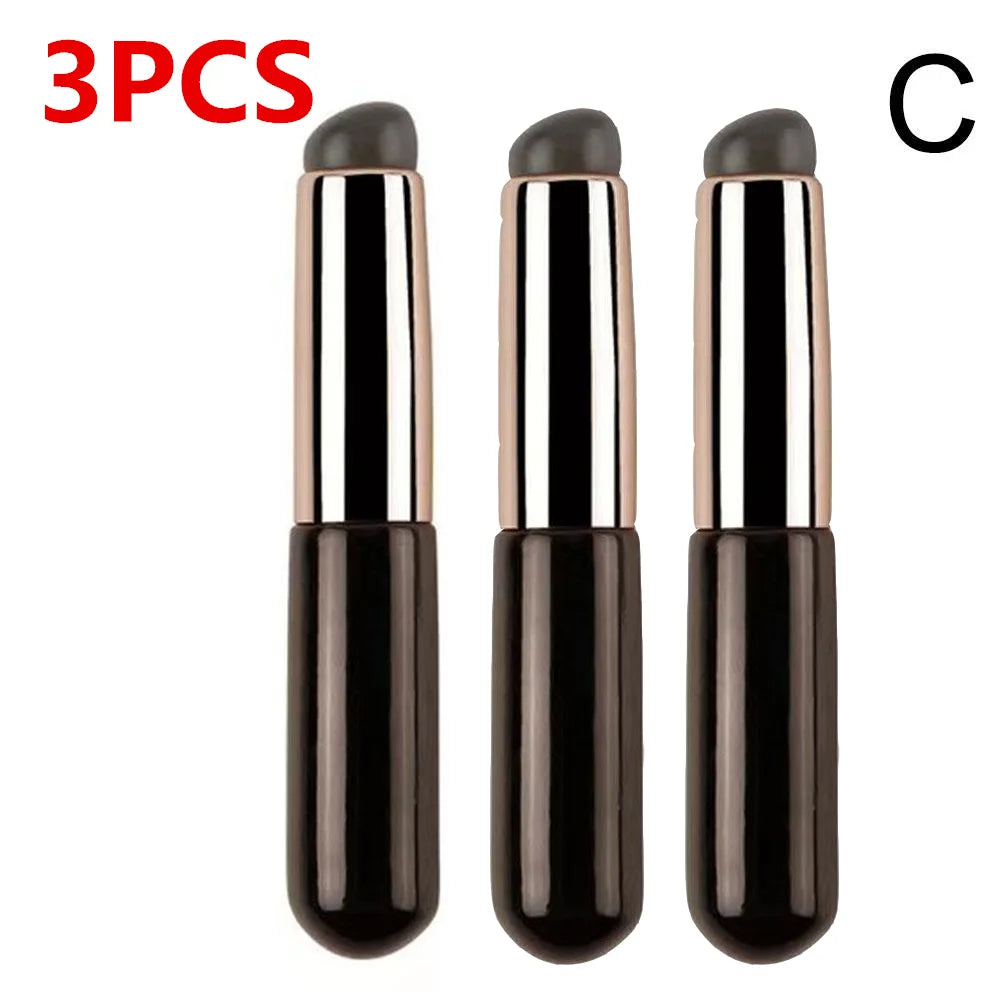 Silicone Lip Brush – Soft Round Head, Fingertip Design, With Cover, Durable