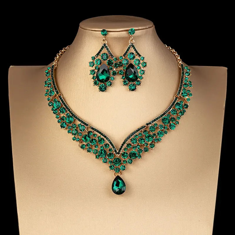 Brillance AB – Crystal Choker & Earrings Set