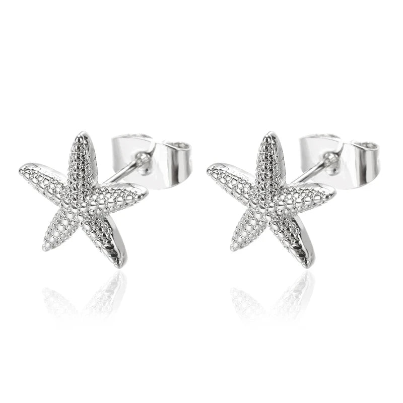 Étoile de Mer – Vintage Starfish Stud Earrings