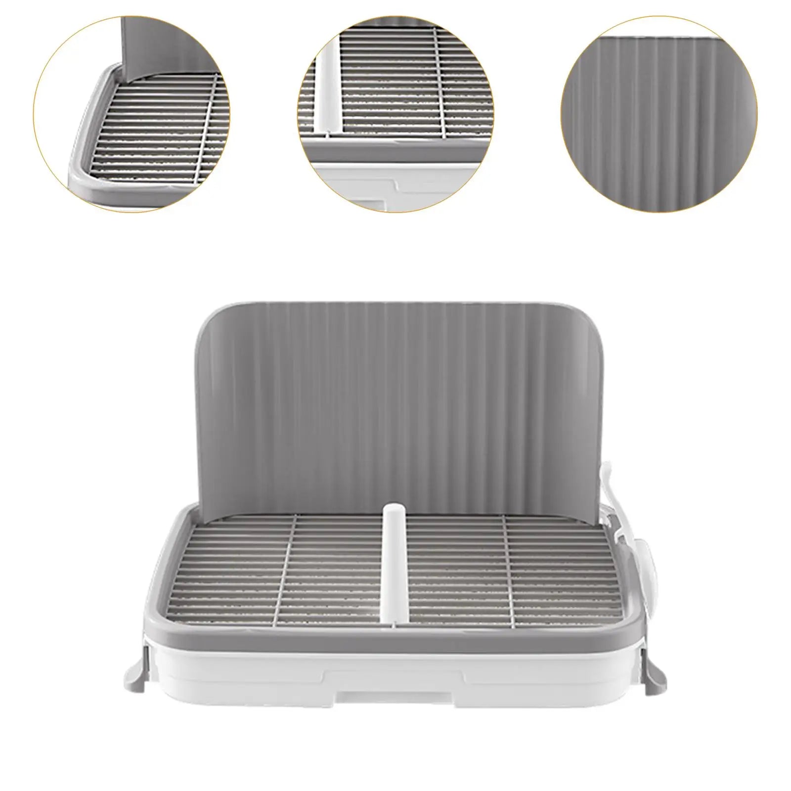 Dog Potty Training Tray – Puppy Pee Pad Holder, Mesh Toilet for Small Pets