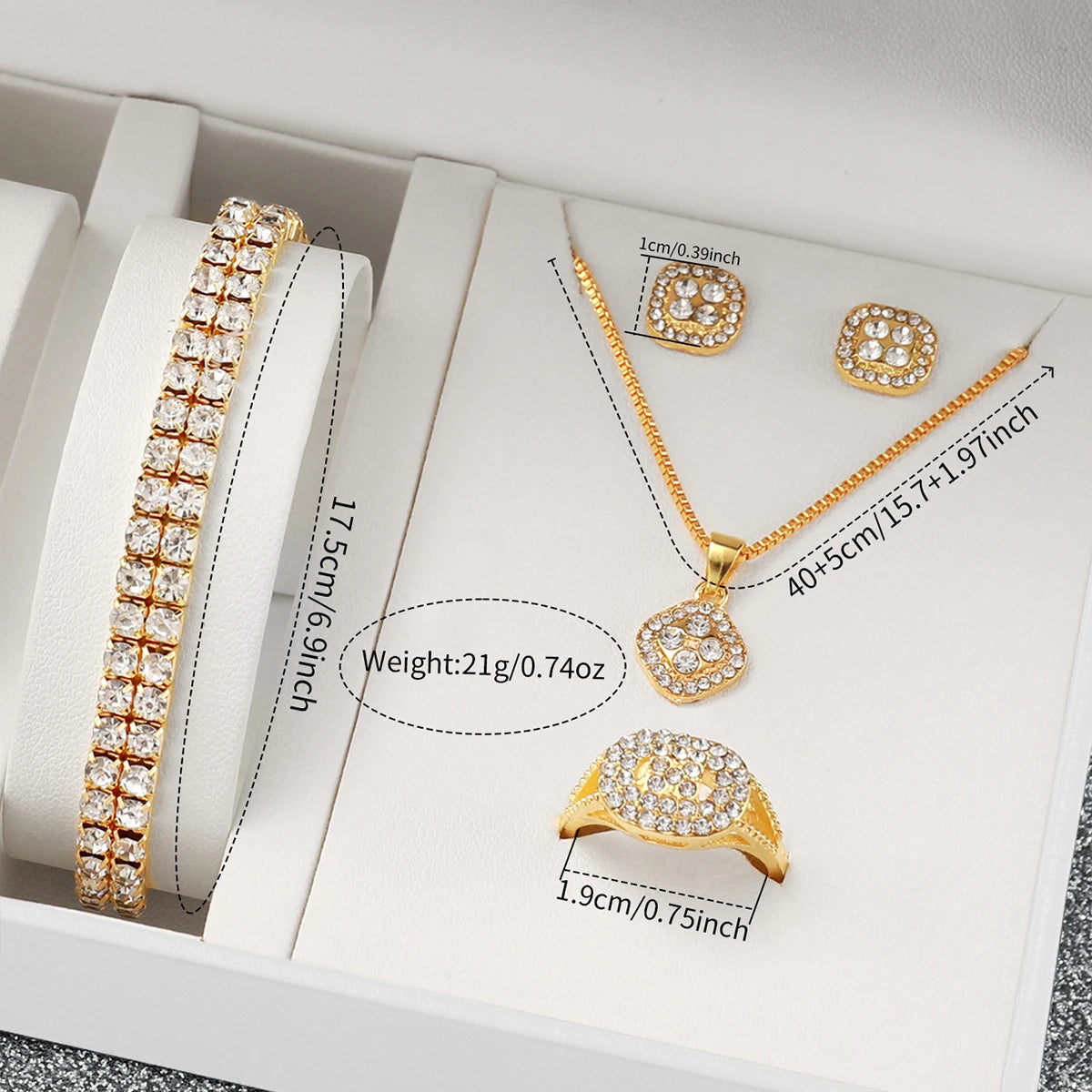 Luxe Doré – 6-Piece Diamond Watch Set