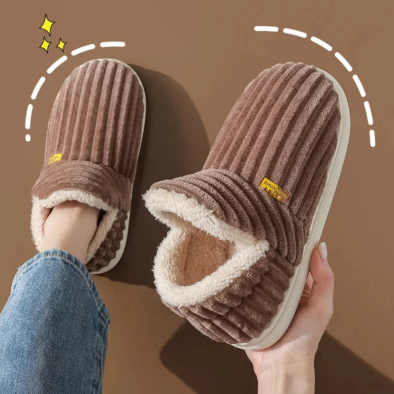Pallene Furry Winter Slippers – Cozy Indoor Plush Shoes for Women & Men