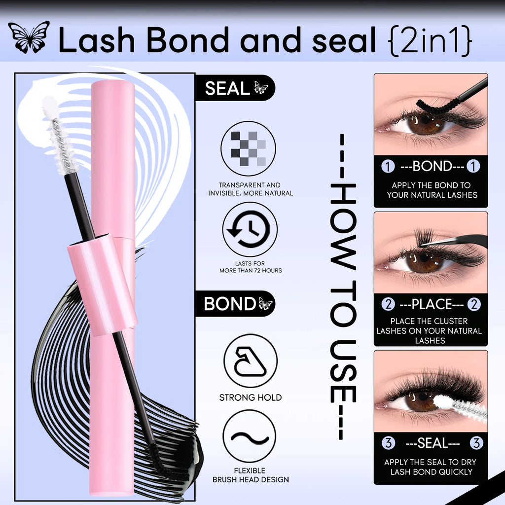 Clusters Lashes Book – High Capacity, Mixed Styles 10–16mm, Mega Volume, Wispy Cluster Lashes